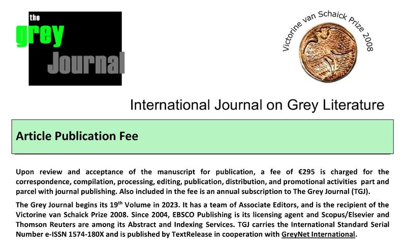 TGJ Article Publication Fee
