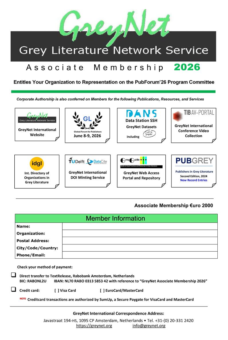 GreyNet Associate Membership