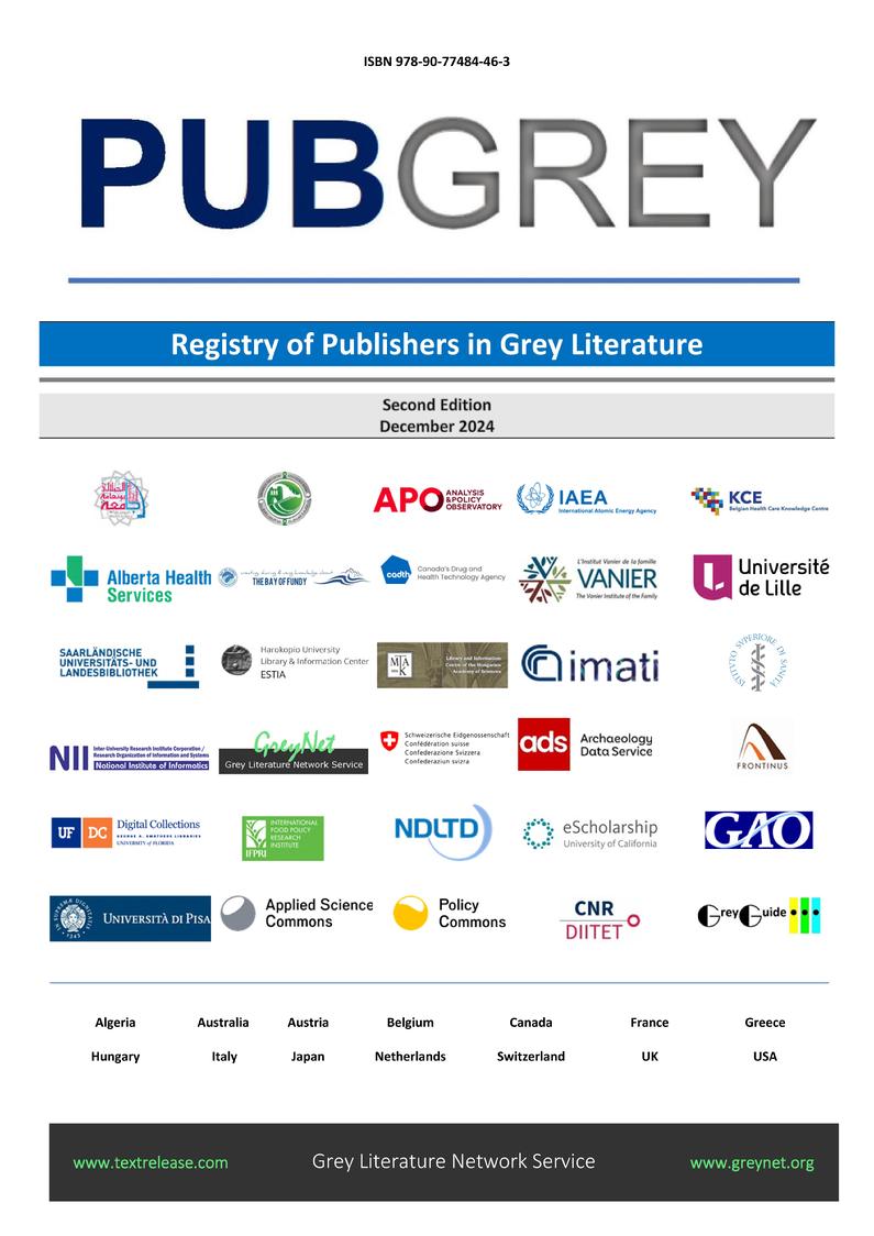 PUBGREY Registry of Publishers in Grey Literature