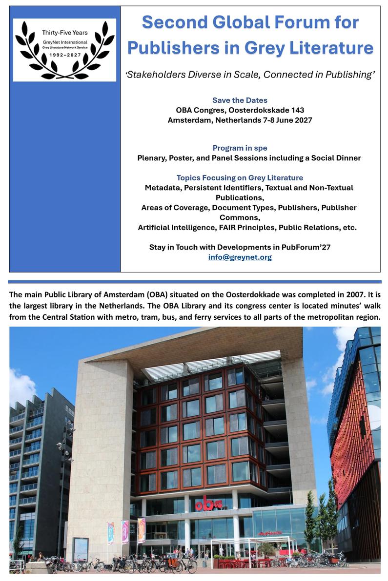Global Forum for Publishers in Grey Literature